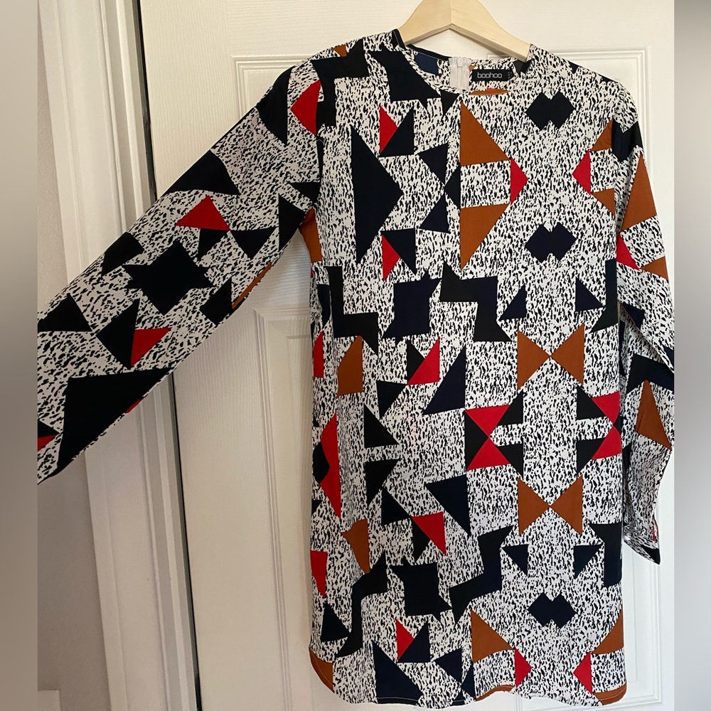 Boohoo Geometric Dress